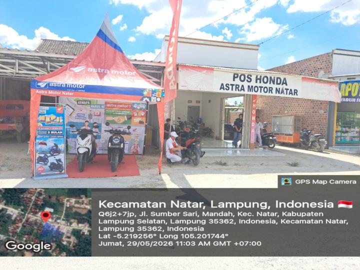 ASTRA MOTOR NATAR HADIRKAN POS HONDA UNTUK LAYANAN LEBIH DEKAT DENGAN MASYARAKAT